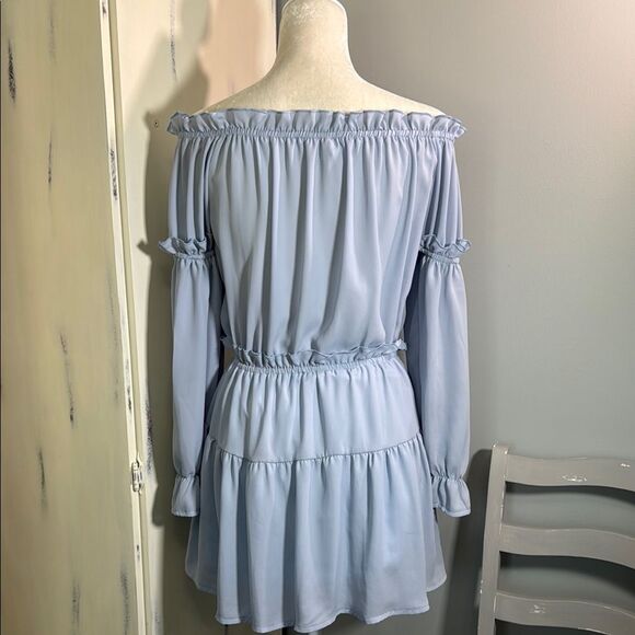 Lucy in the Sky Soft Blue Dress - Picture 5 of 11